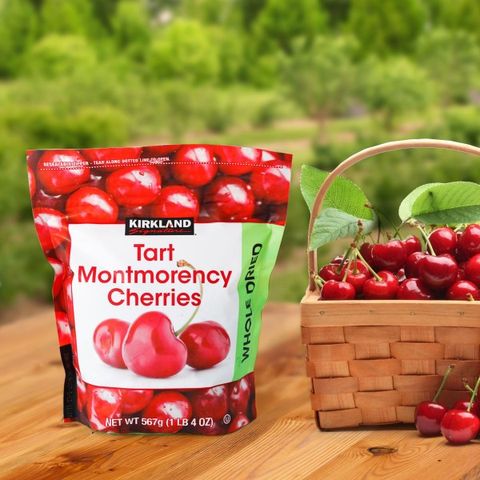 Quả Cherry Mỹ sấy khô Kirkland 567g - Ngon miệng, bổ dưỡng, tốt cho sức khỏe, hỗ trợ giấc ngủ và trí não, sản phẩm từ Mỹ.