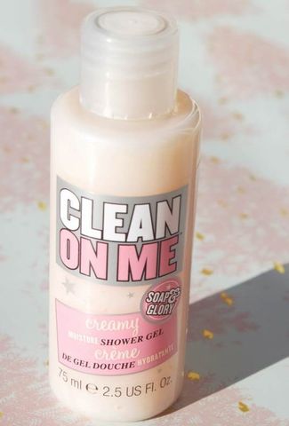 Sữa Tắm Soap and Glory Clean On Me 75ml - Dưỡng Da Mềm Mịn Với Hương Thơm Ngọt Ngào, Phù Hợp Mọi Loại Da