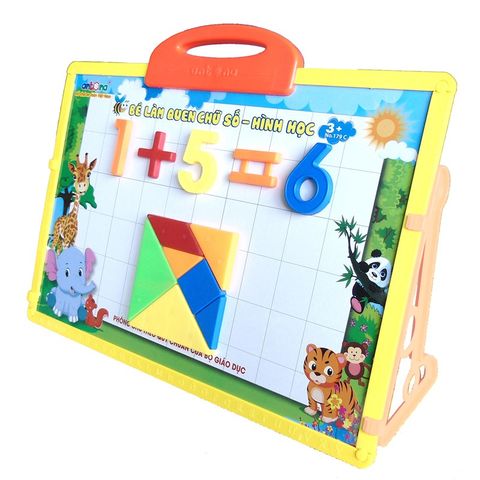 Bảng Nam Châm Antona 5 Trong 1 Cho Bé - Bộ Học Chữ, Số, Phép Tính, Hình Khối, Dành Cho Trẻ Từ 3 Tuổi - Đồ Dùng Học Tập An Toàn, Thú Vị