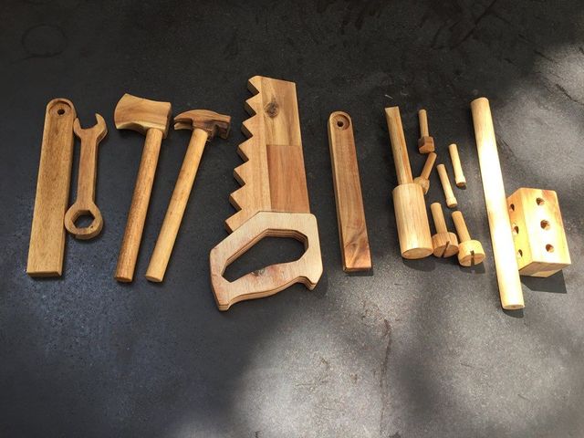 Bộ đồ chơi gỗ thợ mộc hàng xuất Úc