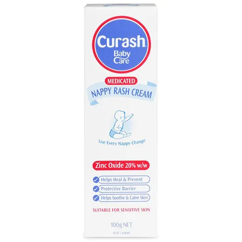 Kem chống hăm Curash Baby Nappy Rash Cream 100g hàng Úc
