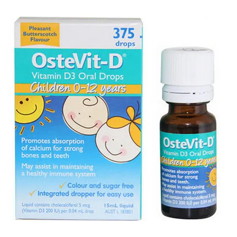 Vitamin D3 dạng giọt - Ostevit của Úc cho bé từ 0-12 tuổi