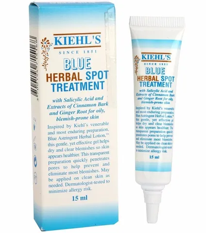 Gel hỗ trợ cải thiện mụn Kiehl’s Blue Herbal Spot Treatment