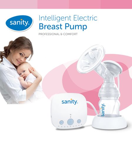 Máy Hút Sữa Điện Đơn Sanity AP-154AE - Máy Hút Sữa Thông Minh 2 Giai Đoạn Massage & Hút USB Tiện Lợi Cho Mẹ