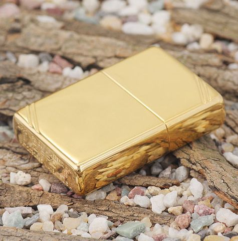Bật Lửa Zippo 270 Vintage High Polish Brass Slashes - Bật Lửa Cổ Điển Vàng Sang Trọng, Phong Cách Đẳng Cấp Cho Người Sử Dụng