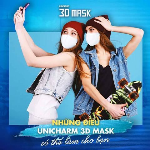 Khẩu Trang 3D Unicharm Virus Block - Gói 5 Chiếc Chống Virus, Bảo Vệ Sức Khỏe - Thiết Kế Thoải Mái, Dễ Dàng Giao Tiếp