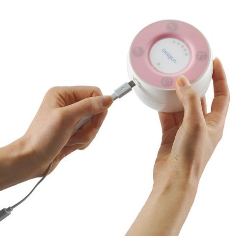 Máy Hút Sữa Điện Đôi Unimom Minuet UM872019 Không Có BPA - Sạc Pin USB, Màn Hình LCD, Chất Lượng CE và UL