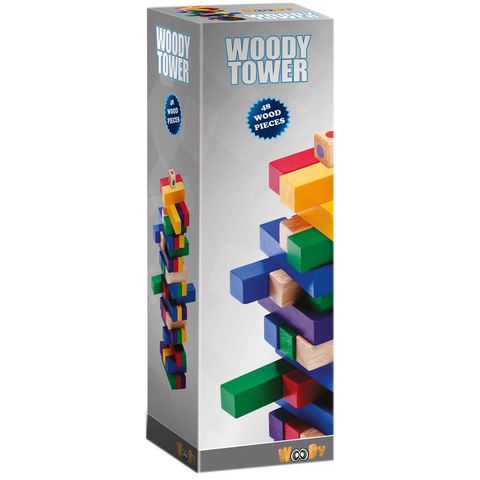 Đồ Chơi Rút Gỗ Woody Tower 48 Thanh Nhiều Màu Sắc - Trò Chơi Tư Duy Thú Vị Cho Trẻ Em và Gia Đình