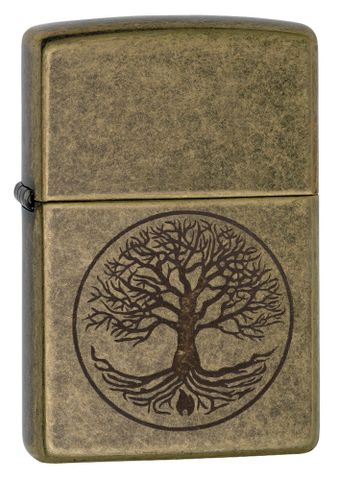 Bật Lửa Zippo 29149 Tree of Life Chính Hãng - Họa Tiết Cây Cổ Thụ Đẹp, Sành Điệu - Quà Tặng Ý Nghĩa Cho Fan Zippo