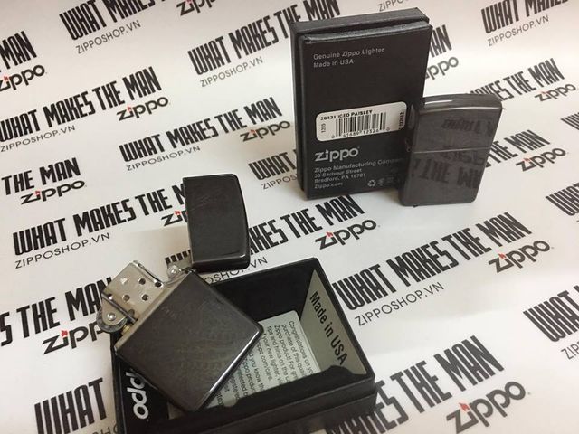 Bật Lửa Zippo Windproof 29431 - Thiết Kế Cổ Điển Sang Trọng, Màu Xám Chống Gió, Bất Gì Cũng Đánh Lửa Nhạy Bén