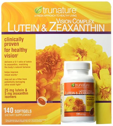 Viên Uống Hỗ Trợ Thị Lực Trunature Lutein & Zeaxanthin 140 Viên - Bổ Sung Dinh Dưỡng Cho Mắt, Cải Thiện Tầm Nhìn, Bảo Vệ Mắt khỏi Ánh Sáng Xanh