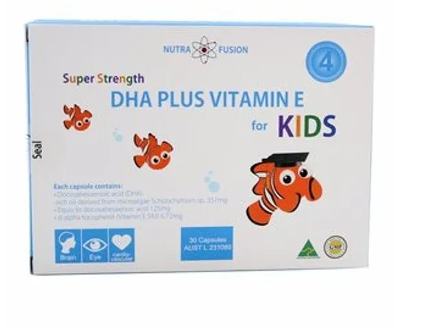 Super Strength DHA Plus Vitamin E For Kids 30 viên của Úc