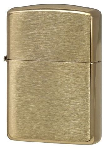 Bật Lửa Zippo 168 Armor Brushed Brass - Bật Lửa Đồng Thau Dày Dặn Huyền Thoại, Độc Đáo và Bền Bỉ Cho Người Sành Điệu