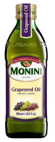 Dầu hạt nho Monini grapeseed oil 500ml