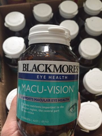 Viên uống Blackmores Macu-Vision chính hãng từ Úc - Bổ sung dinh dưỡng cho mắt khỏe mạnh, bảo vệ khỏi ánh sáng xanh, 150 viên