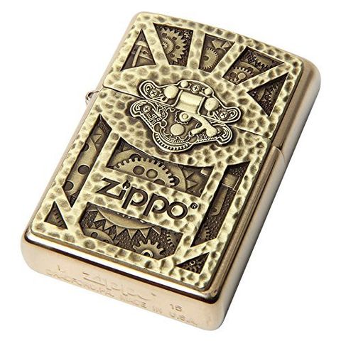 Bật Lửa Zippo 29103 Steampunk Box Emblem Đồng Thau - Bộ Sưu Tập 2016, Mẫu Thiết Kế Độc Đáo Cho Người Yêu Thích Fandom Vintage