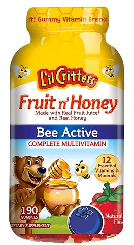 Kẹo multivitamin L’il Critters Fruit’n Honey Bee Active
