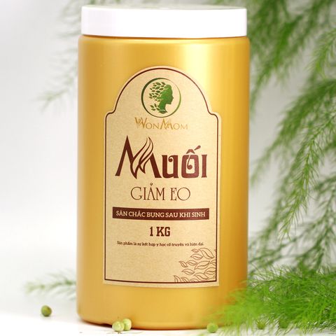 Muối Giảm Eo Sau Sinh Wonmom 1kg - Tinh Chất Thảo Dược Giúp Săn Chắc Vòng Bụng Nhanh Chóng, Hiệu Quả Cho Mẹ Sau Sinh