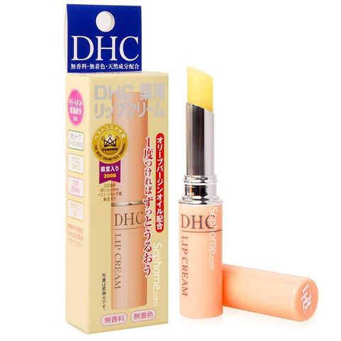 (Auth nhập khẩu) Son dưỡng môi DHC Lip Cream không màu - Dưỡng ẩm, giúp thâm môi tốt, sản phẩm nổi tiếng Nhật Bản, sửa hỗ trợ nứt nẻ môi.