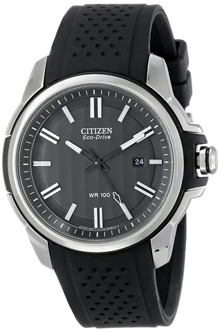 Đồng hồ Citizen Eco-Drive nam dây da PU đen AW1150-07E