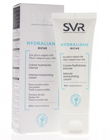 Kem Dưỡng Ẩm SVR Hydraliane Riche - Chuyên Dùng Cho Da Khô, Cung Cấp Độ Ẩm Lâu Dài 24 Giờ, Không Gây Mụn, 50ml