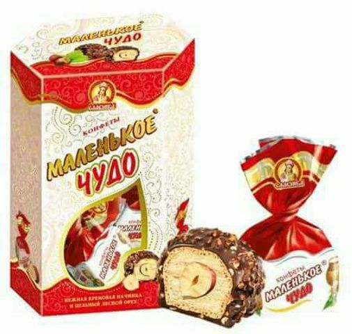 Kẹo Chudo socola xốp hạnh nhân 500g của Nga