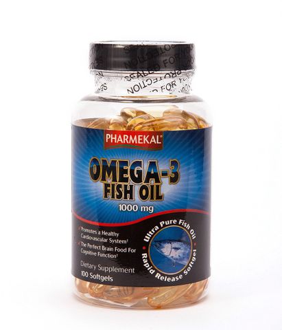 Viên uống dầu cá Pharmekal Omega 3 Fish Oil 1000mg - Hỗ trợ sức khỏe, làm đẹp da từ cá biển sạch, chống oxi hóa, tốt cho mắt và não bộ