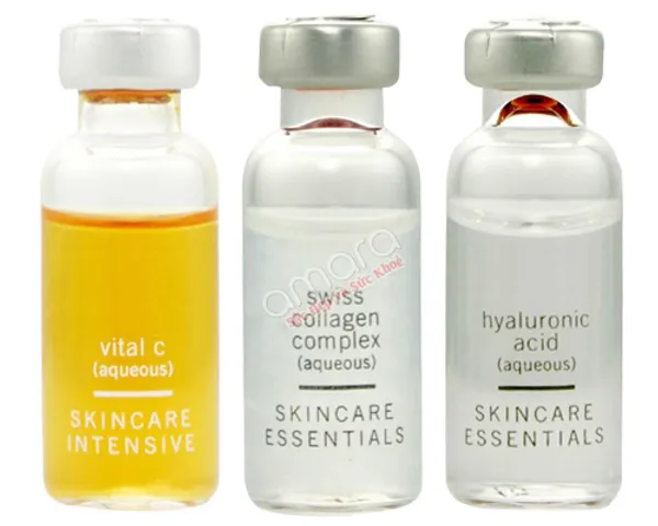 Bộ serum trắng da Vital C, Swiss Collagen, Hyaluronic acid