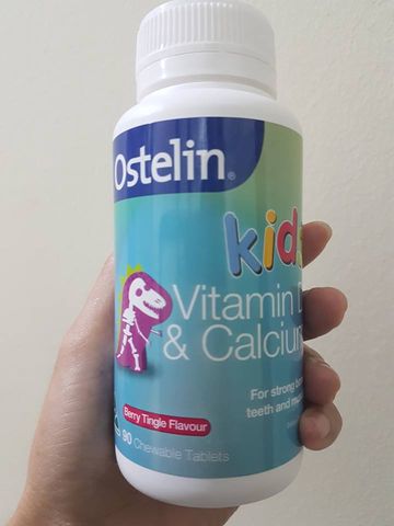Canxi Ostelin cho bé từ 2-13 tuổi - Viên uống bổ sung Vitamin D và Canxi giúp phát triển chiều cao, xương chắc khỏe từ Úc