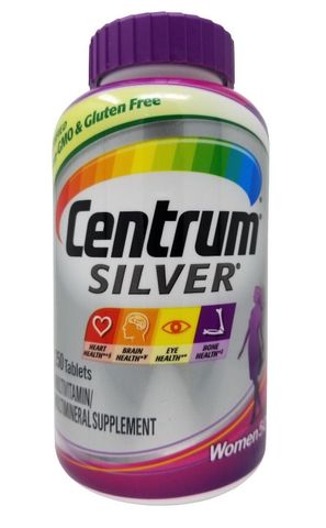 Viên uống Centrum Silver Ultra Women's 50+ - Vitamin tổng hợp cho phụ nữ trên 50 năm tuổi, hỗ trợ sức khỏe tim mạch và thị lực.