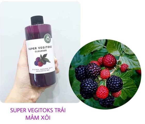 Sữa Rửa Mặt Rau Củ Quả Super Vegitoks Cleanser 300ml - Tẩy Trang, Chăm Sóc Da, Thải Độc Cho Da Sáng Khỏe, An Toàn Cho Mọi Loại Da