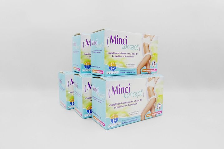 Thực phẩm chức năng giảm cân Minci Concept - Hỗ trợ tiêu mỡ, không mệt mỏi, hương vị cam tự nhiên, hộp 30 gói