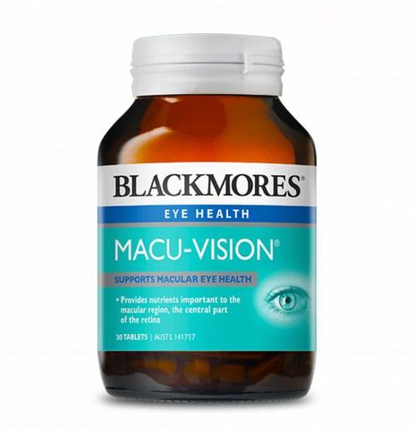 Viên uống Blackmores Macu-Vision chính hãng từ Úc - Bổ sung dinh dưỡng cho mắt khỏe mạnh, bảo vệ khỏi ánh sáng xanh, 150 viên