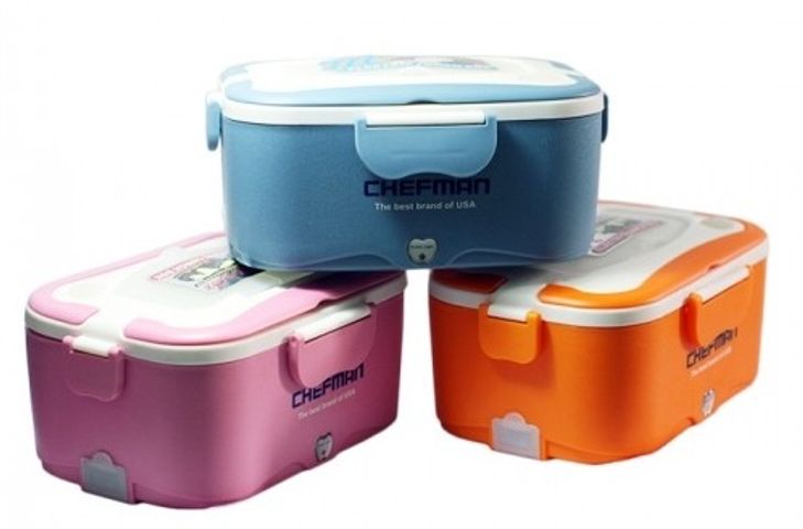Hộp Cơm Hâm Nóng Chefman CM-113i - Thiết Kế Thông Minh Lõi Inox 304, Chống Tràn, Giữ Nhiệt Tuyệt Đối