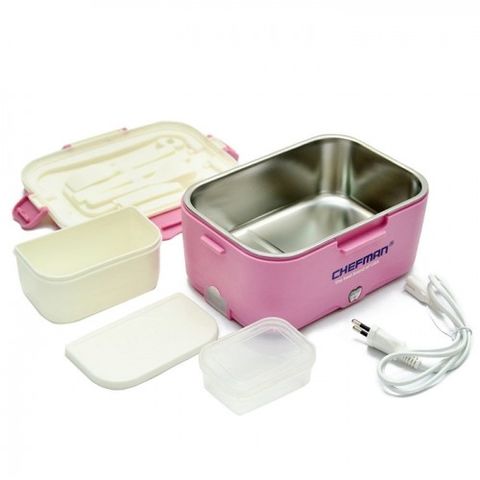 Hộp Cơm Hâm Nóng Chefman CM-113i - Thiết Kế Thông Minh Lõi Inox 304, Chống Tràn, Giữ Nhiệt Tuyệt Đối