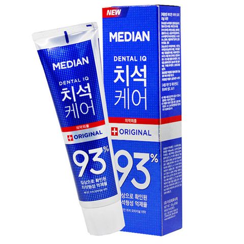 Kem Đánh Trắng Răng Median Dental IQ 93% Hàn Quốc - Hỗ Trợ Hơi Thở Thơm Mát, Ngăn Ngừa Cao Răng, Răng Trắng Sáng 120g
