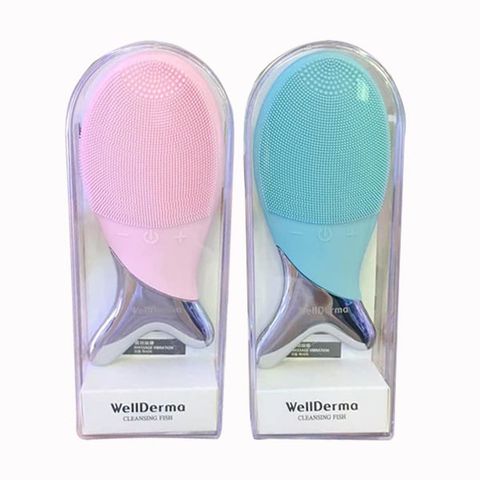 Máy Rửa Mặt WellDerma Cleansing Fish - Thiết Kế Dễ Thương, Làm Sạch Sâu, Hỗ Trợ Da Mụn và Dầu Nhờn, Chăm Sóc Da Chuyên Sâu Hàn Quốc
