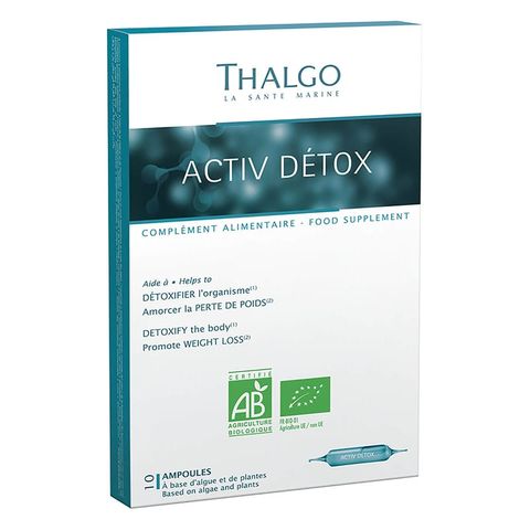 Nước Uống Thải Độc Thalgo Activ Detox - Hỗ Trợ Thanh Lọc Cơ Thể, Giảm Cân Tự Nhiên, Tăng Cường Sức Khỏe, 10 ống x 10ml