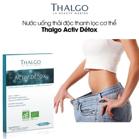 Nước Uống Thải Độc Thalgo Activ Detox - Hỗ Trợ Thanh Lọc Cơ Thể, Giảm Cân Tự Nhiên, Tăng Cường Sức Khỏe, 10 ống x 10ml