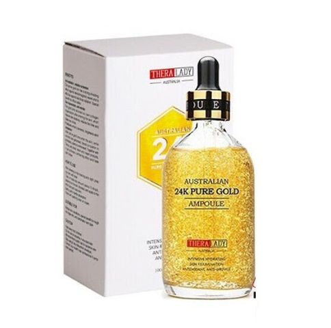 Tinh chất dưỡng da vàng 24K TheraLady Australian - Serum dưỡng ẩm, chống lão hóa, làm sáng da 100ml chính hãng
