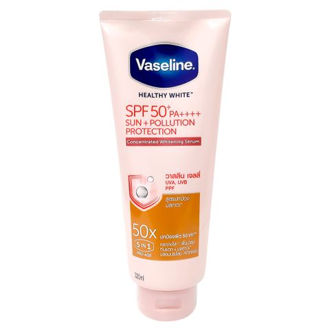 Sữa Dưỡng Thể Trắng Da Vaseline 50X với SPF 50 PA++++ - Dưỡng Trắng, Chống Nắng, Vitamin B3 - Sữa Dưỡng Da Thái Lan 320ml