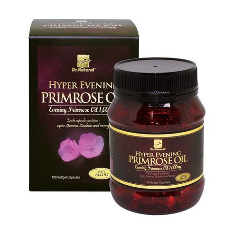 Viên uống Dr Natural Hyper Evening Primrose Oil của Úc - Hỗ trợ cân bằng nội tiết tố nữ, đẹp da, cải thiện tình trạng tiền mãn kinh 180 viên