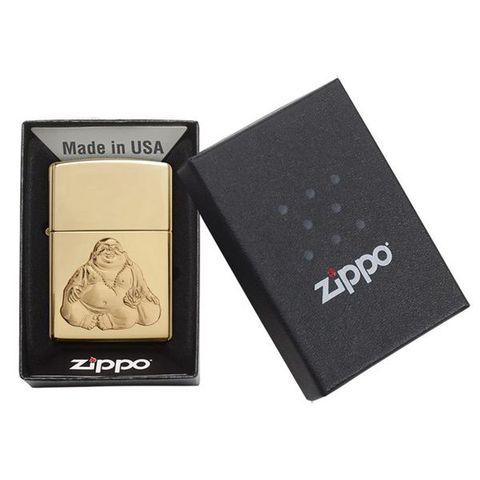 Zippo Laughing Buddha 29626 - Bật Lửa Chất Lượng Cao Tượng Phật Di Lặc Cười, Thiết Kế Độc Đáo Mang Tài Lộc, Hàng Chính Hãng USA