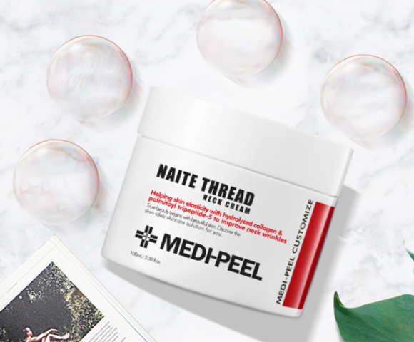 Kem Dưỡng Da Vùng Cổ Medi-Peel Collagen Naite Thread Neck Cream 100ml - Tăng Đàn Hồi, Giảm Nếp Nhăn, Phục Hồi Da Cổ Khỏe Mạnh