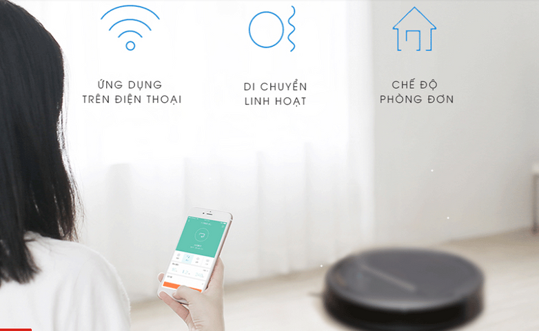 Robot hút bụi Ecovacs Deebot DD35 - Điều khiển từ xa, quét, hút và lau thông minh, thiết kế hiện đại và tiện lợi cho gia đình