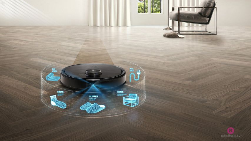 Robot hút bụi Ecovacs Deebot T8 Aivi - Camera AI Thông Minh, Dọn Dẹp Hiệu Quả, Công Nghệ Tiên Tiến, Sạch Sẽ Tự Động
