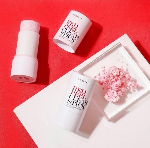 Thanh Lăn Trị Mụn Red Peel Clear Stick Hàn Quốc - Hỗ Trợ Loại Bỏ Mụn Đầu Đen, Bã Nhờn và Tạp Chất, Dễ Dàng Sử Dụng