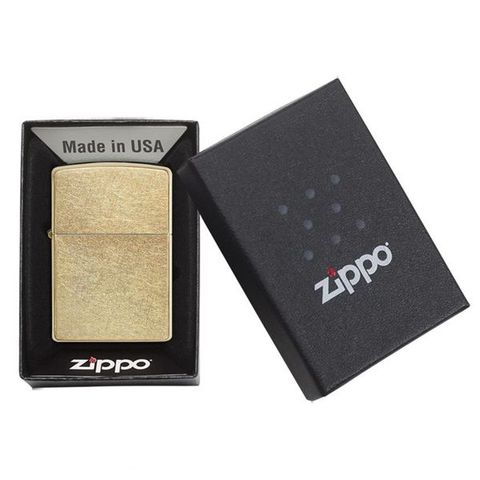 Bật Lửa Zippo Classic Gold Dust 207G - Xi Bụi Vàng Thượng Hạng, Thiết Kế Sang Trọng, Chính Hãng USA