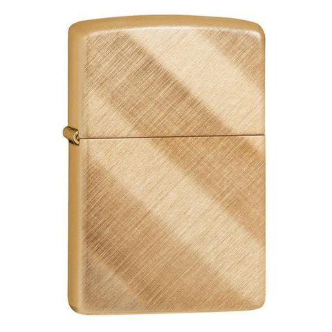 Bật Lửa Zippo Diagonal Weave Brass 29675 - Thiết Kế Sang Trọng Hiện Đại, Bật Tắt Nhạy, Hàng Chính Hãng USA