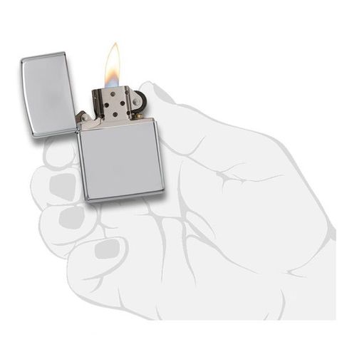 Zippo Classic High Polish Chrome 250 - Bật Lửa Mạ Chrome Sang Trọng, Chất Lượng USA, Phù Hợp Cho Đam Mê Sưu Tập